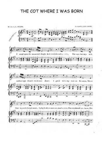 The Cot Where I was Born